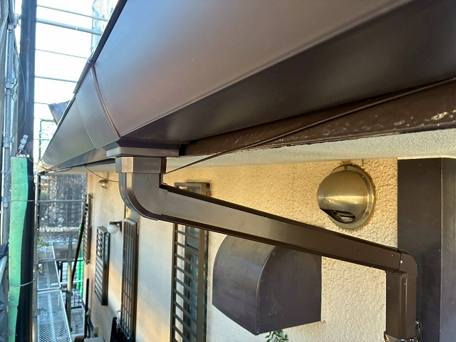 つくば市　雨どい交換工事